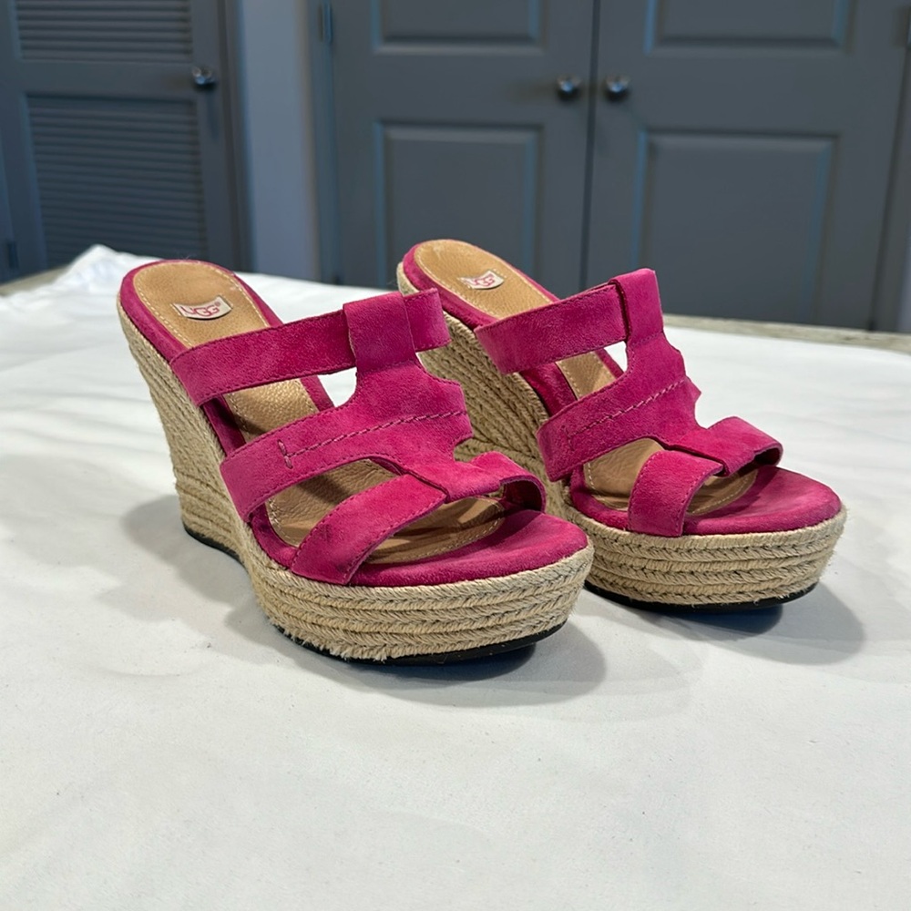 Ugg espadrilles in hot pink